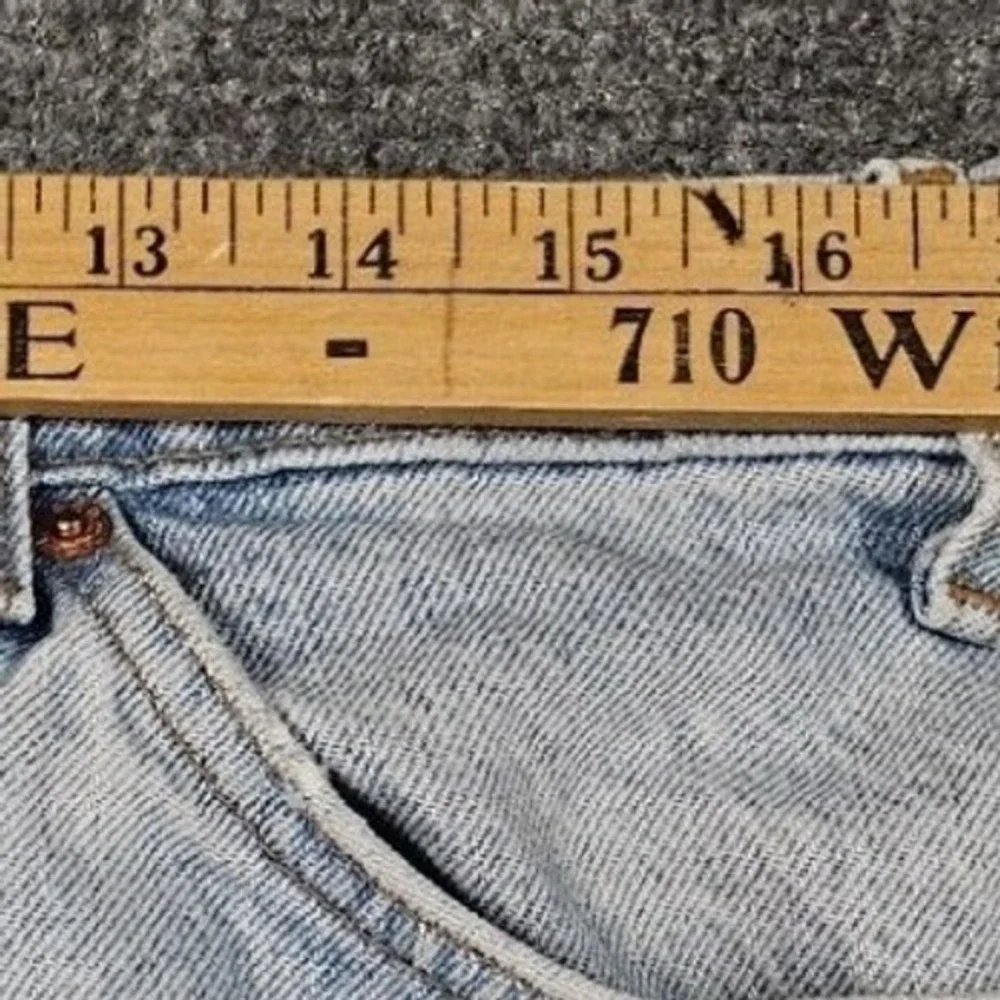 Vintage Levis 505 Jeans 34x32 Orange Tab Light Wash Blue Straight Denim Heritage